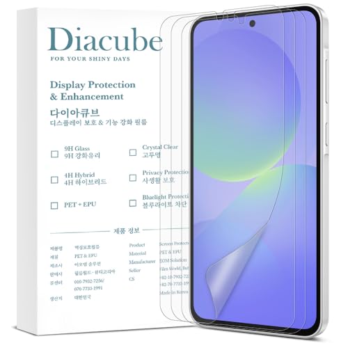 For  Galaxy A36 5G [3-Pack] Anti-Glare Matte Screen Protector, [Support Fingerprint Unlock], Anti-Fingerprint, Full Coverage, Bubble-Free Easy
