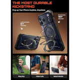 SUPCASE for iPhone 17 Pro Case with Kickstand (Unicorn Beetle Grip), [Camera Control Cover] [Compatible with MagSafe] [Military-Grade Drop Protection] Heavy Duty Magnetic Phone Case, Black
