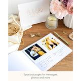 Wedding Guest Book – Polaroid Guest Book For Wedding Reception, Baby Shower, Birthday, Bridal Shower And Special Event Guestbook – A Stylish Sign In Book For Party