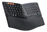 Bluetooth Ergonomic Keyboard, Ek04 Mini Compact Wireless Ergonomic Keyboard, Hard Palm Rest, Multi-Device, Split Design, Rechargeable, Compatible With Windows, Mac Os - Black