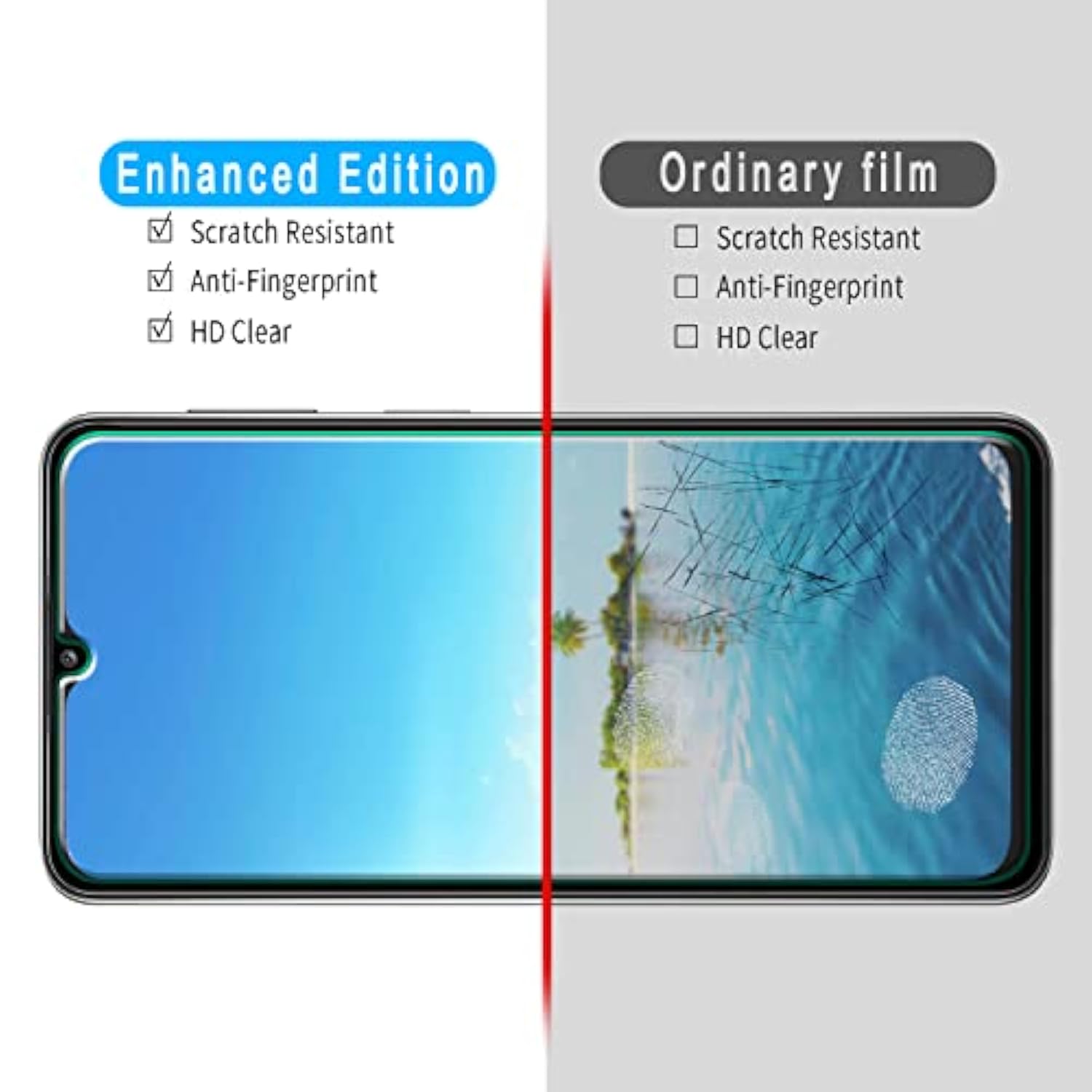 [3 Pack] Screen Protector For Samsung Galaxy A32 5G, M12 Tempered Glass, Bubbles Free, Case Friendly, Anti-Scratch, Easy To Install, 9H-Hardness