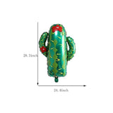 RS 6PCS Mexican Fiesta Balloons Jumbo Mexico Taco Llama Cactus Sombrero Mylar Foil Balloon Birthday Mayo Mexican Fiesta Theme Party Decor