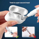 Anhome Airpod Cleaner Kit Cleaning Tool 3 In 1 For Airpods Iphone Earbud Case With Soft Brush Flocking Sponge Clean, Multi-Function Cleaners Pen Ear Bud Air Pod Pro Headphone Phone Speaker Earbuds