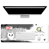 Cute Mouse Pads For Desk, Large Non-Slip Rubber Base Mousepad, Keyboard Mat Mouse Mat Desk Pad With Stitched Edges, It'S Fine I'M Fine Extended Desk Protector For Home Office 31.5X11.8Inch