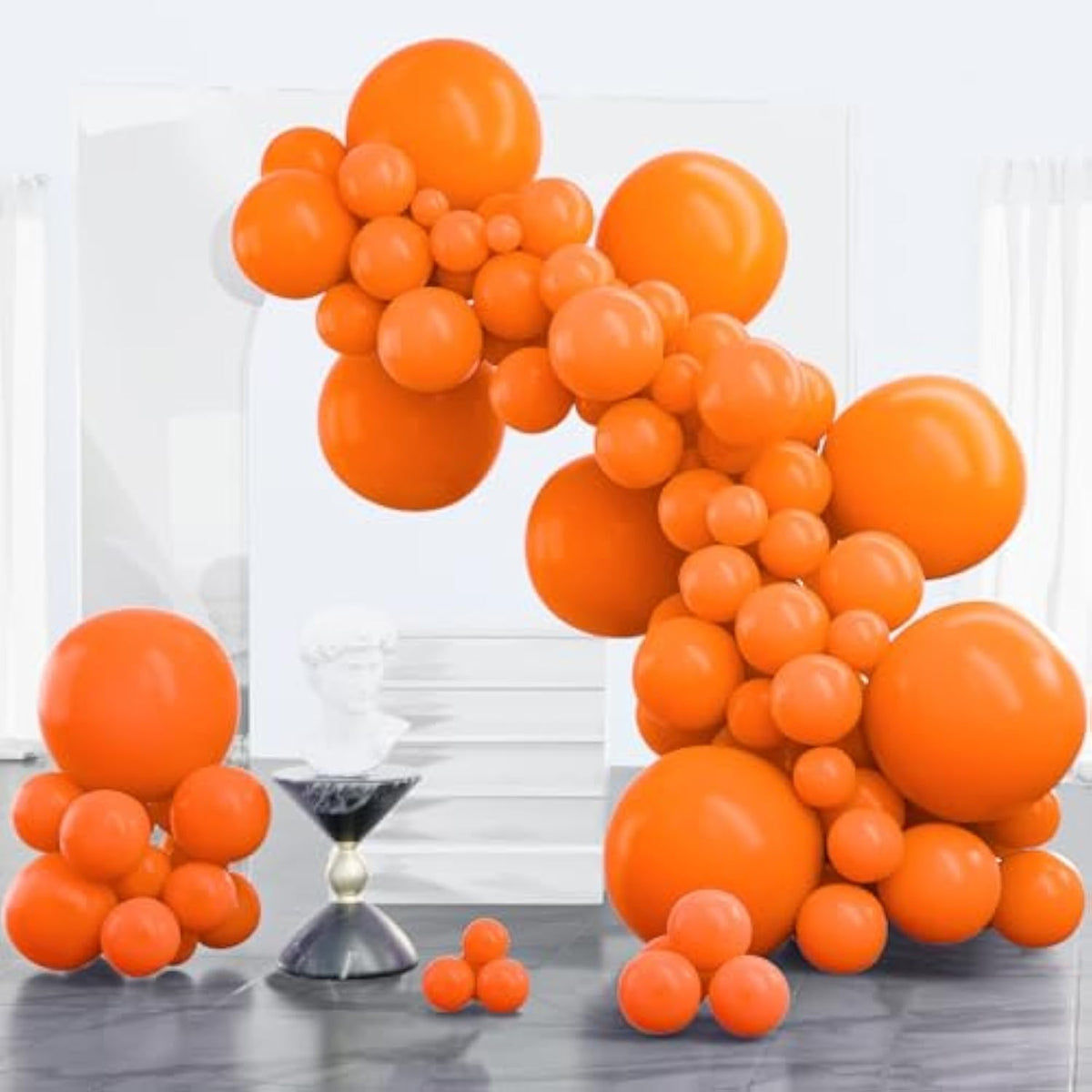 Orange Balloon Arch Kit: Autumn Party Garland (100pcs)