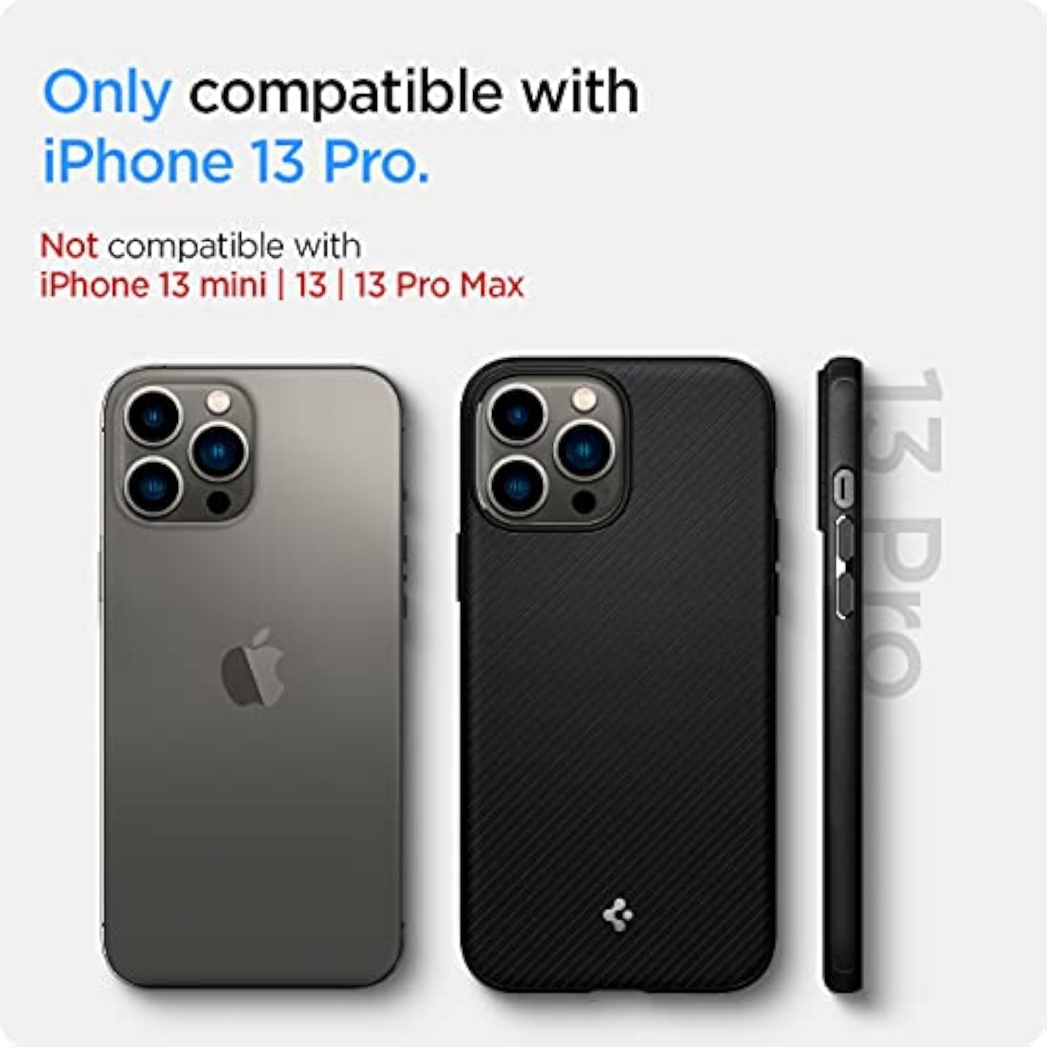 Spigen Mag Armor (MagFit) Compatible with MagSafe Designed for iPhone 13 Pro Case (2020) - Matte Black