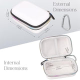 Mouse Carrying Case For Logitech Mx Anywhere 3S / 2S / 3/2 / Razer Orochi V2 Compact Performance Mouse (White)