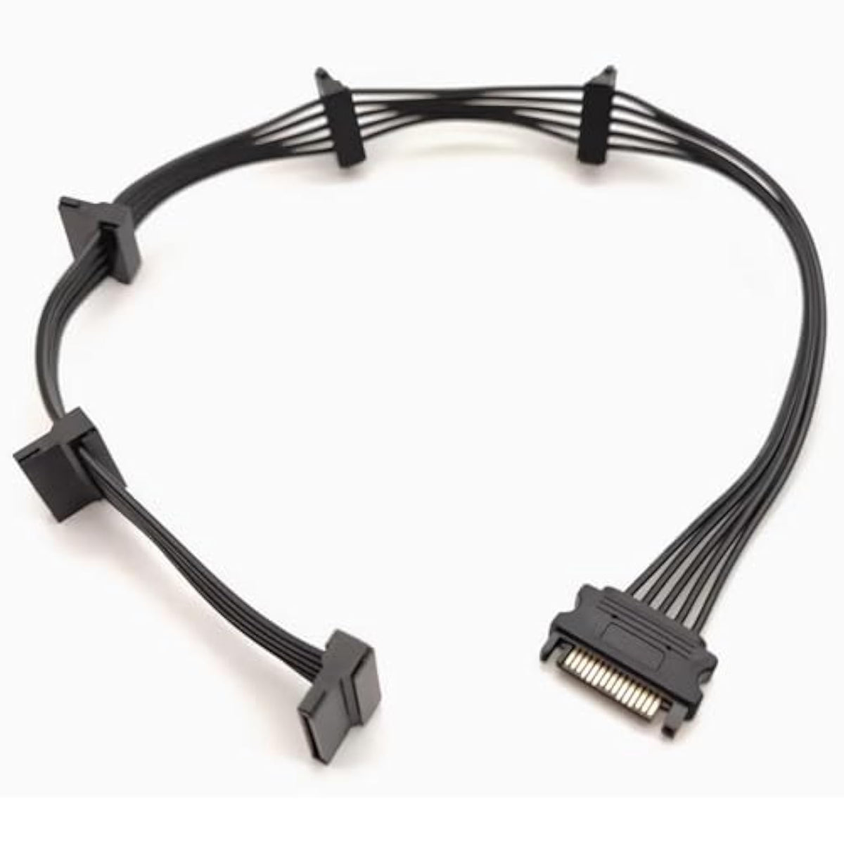 Sata Power Cable 19.7 In (500 Mm) - 15 Pin Sata 1 Male To 5 Female Power Split