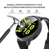 3 Pack Compatible With Garmin Vivoactive 5 Case Cover [Full Coverage], Hard Pc Bumper All-Around Protective Accessories Built-In Hd Tempered Glass Screen Protector For Vivoactive 5 Smart Watch