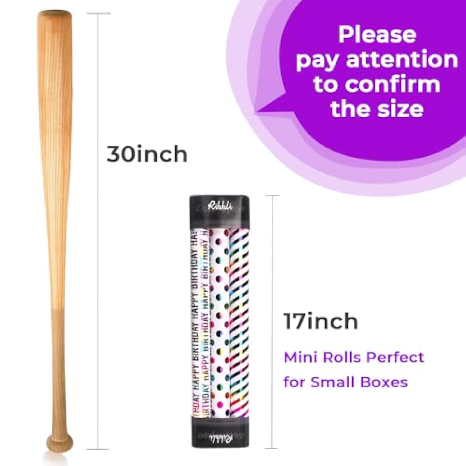 Iridescent Birthday Wrapping Paper 3 Rolls Polka Dots Stripes 17In X 120In Each