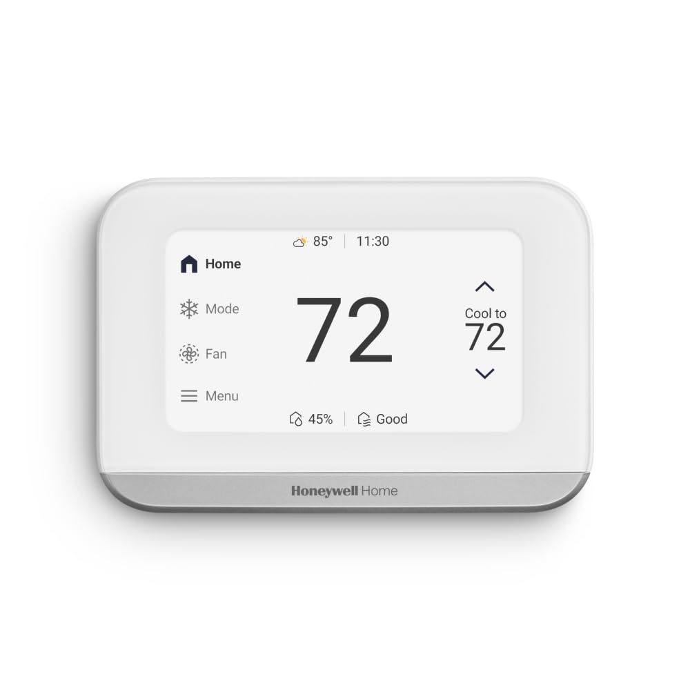 X7S Smart Thermostat With Advanced Occupancy Sensing, Humidity Monitoring, And Customizable Touchscreen Display, White