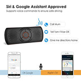 Bluetooth Handsfree Speakerphone for Cell Phone, Wireless Car Kit Music Player Adapter with Back-Clip Portable Bluetooth Speaker for