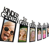 Graduation Photo Banner For 2025 2026 Party Decorations, Kindergarten To 12Th Grade Picture Banner, Middle School, High School College Graduation Party Supplies Black 4X6 Inch Sg063Bk