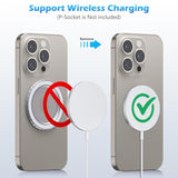 Magnetic Base Compatible With Popsocket Phone Grips And Magsafe Iphone Series Case, Removable Kindle/Phone Holder Base, Thin & Light Portable Plate, Matte Clear