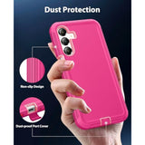 Case For Samsung Galaxy A16 5G, Heavy Duty & Rugged Protective Dual-Layer Shockproof Drop Protection With Port Anti-Dust/Scratch Matte Phone Cases Bumper Back Cover For Samsung A16 6.7?, Pink