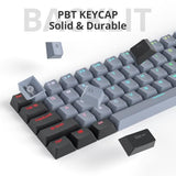 61-Keys Pbt 60% Keycaps 60 Percent Shine-Through Oem Profile Keycaps Backlit U