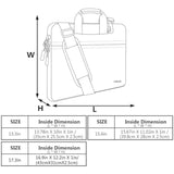 Laptop Shoulder Bag 13 13.3 14 Inch Case Compatible With Macbook Pro 14 2025-2021 M4/M3/M2/M1, Mac Air/Pro 13-13.3 Inch And Most Popular 13-14 Notebooks,Spill-Resistant Briefcase, Black