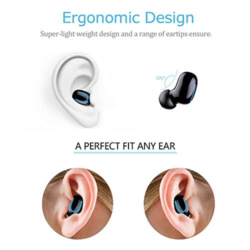 Mini Bluetooth Single Earbud Small Wireless Invisible Headphonessingle Earphone With 6 Hour Playtime For Iphone And Android Smart Phones Pc Tv Audiobook