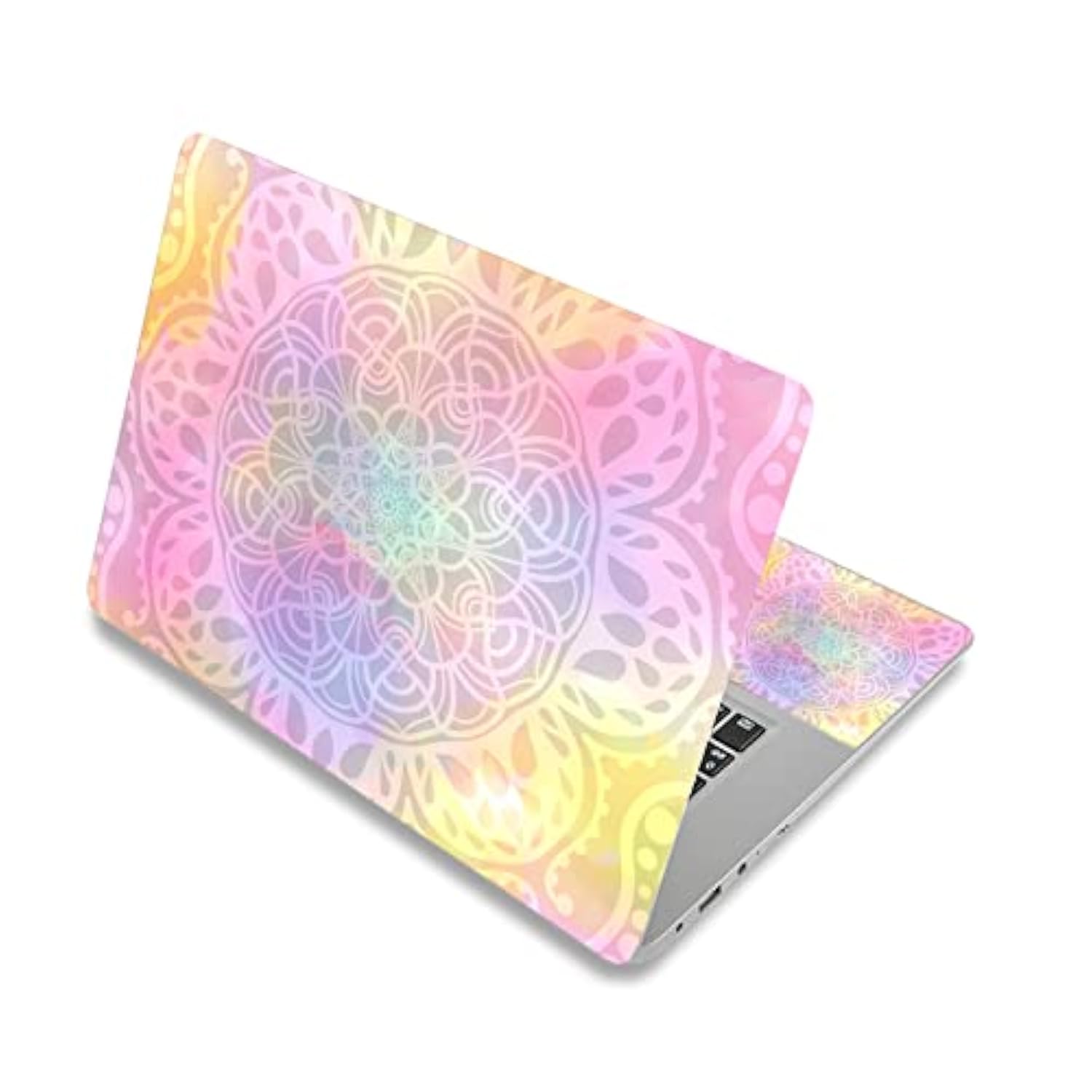 Laptop Skin Sticker Decal,12" 13" 13.3" 14" 15" 15.4" 15.6 Inch Laptop Skin Sticker Cover Art Decal Protector Notebook Pc 15.6" Universal Vinyl Cover (Colorful Mandala)