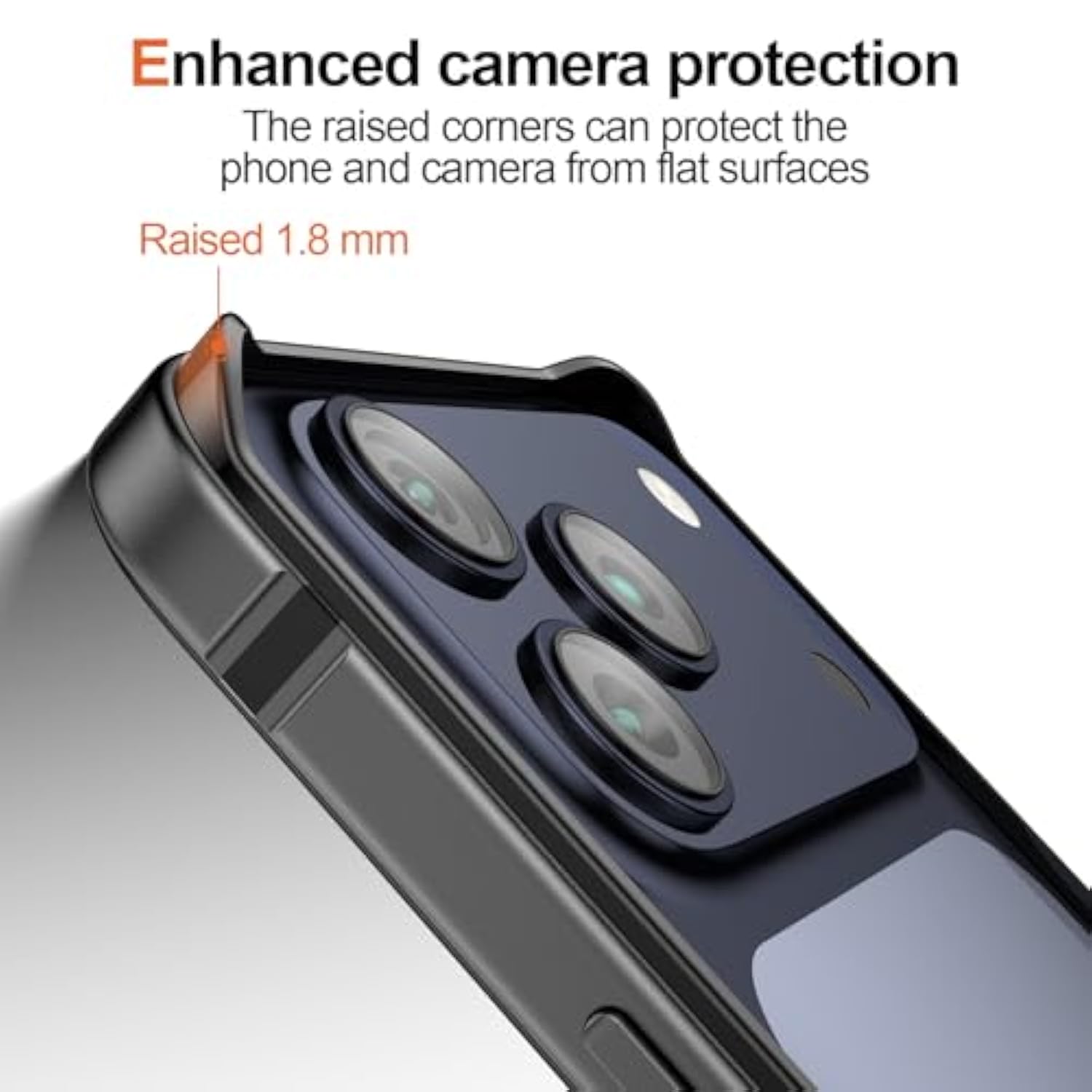 Metal Bumper Case For Iphone 17 Pro, Aluminum Frame Slim Case [Soft Silicone Inner Bumper][Raised Edge Protection] Hd Tempered Glass Screen Protector Cover For Iphone 17 Pro Black