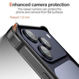 Metal Bumper Case For Iphone 17 Pro, Aluminum Frame Slim Case [Soft Silicone Inner Bumper][Raised Edge Protection] Hd Tempered Glass Screen Protector Cover For Iphone 17 Pro Black
