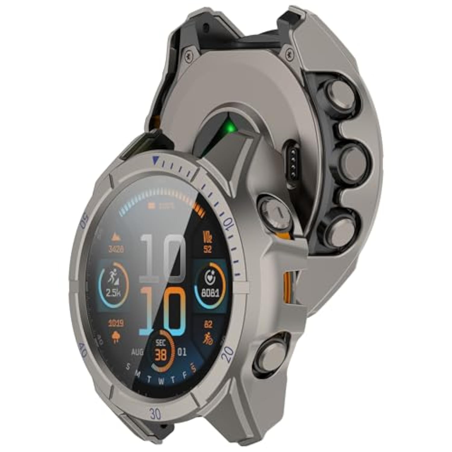 Hard Pc Cover Intended For Garmin Tactix 8 Solar 51Mm Case Screen Protector Tempered Glass Film Anti-Scratch Bumper Face Shell Smartwatch Accessories (4Packs)