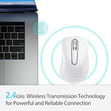 2.4G Wireless Mouse, 1200 Dpi Computer Wireless Mouse With Usb Receiver, Porta