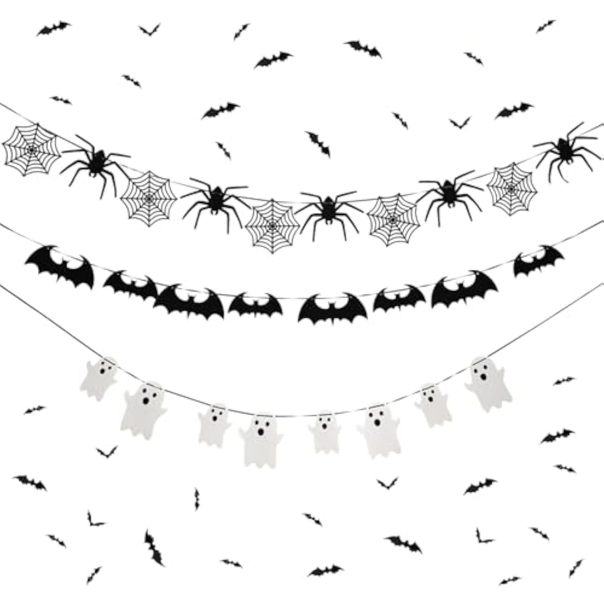 Bat Halloween Banner Scary Party Decorations Thriller Role Playing Party Decor
