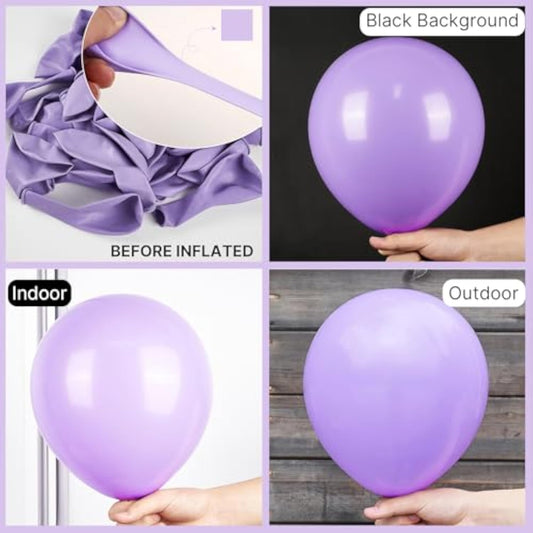 Lavender Balloons 99 Pcs Different Sizes Pack Of 36 18 12 10 5 Inch Light Purple Pastel Purple Lilac Balloon Arch Kit Garland For Graduation Baby Shower Birthday Party Decorations Purple-Q10