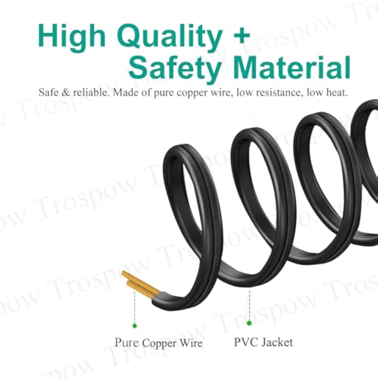 8.2Ft 2 Prong Printer Power Cord Replacement For Epson Expression Premium Xp-7100 Xp-6100 Xp-4100 Xp-830,Expression Photo Xp-8600 Xp-15000 Xp-970 Xp-960 Xp-640 Printer Ac Power Cord Cable