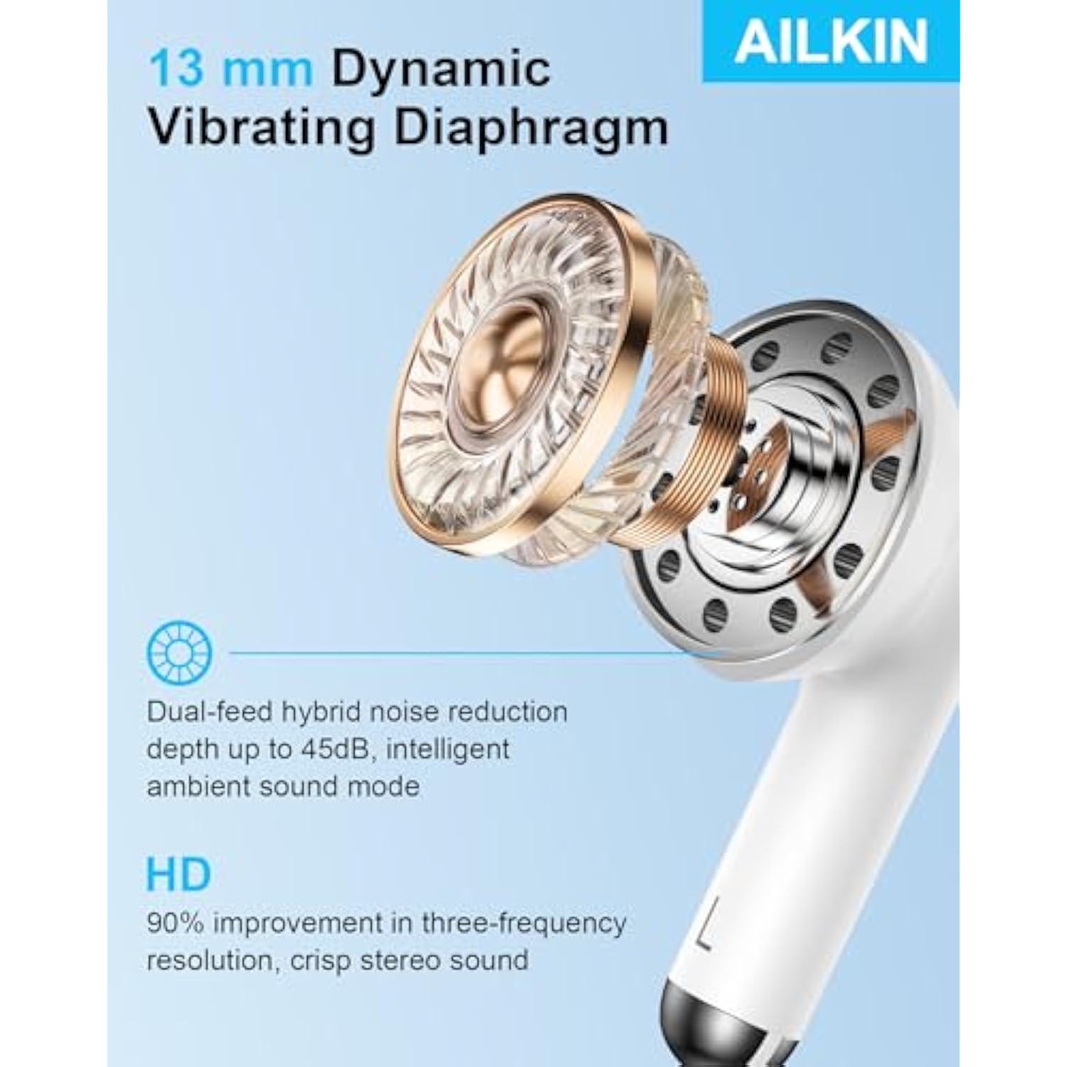 Samsung Wireless Ear Buds For Android Samsung Galaxy A17 A16 5G A15 A36 S25 Ultra S24, Bluetooth Headphones In Ear Earbuds For Apple Iphone 17 Pro Max 16E 16Pro 15 Plus 15Pro 14 13 Pixel 10 Earphones