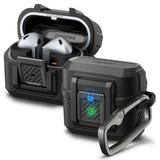 Spigen Lock Fit Designed for Samsung Galaxy Buds3 Pro and Buds 3 Case (2024) Cover with Secure Locking Protection - Matte Black