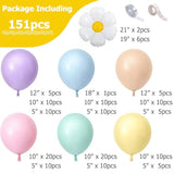 Daisy Balloon Arch Kit: Purple, Blue, Pink Baby Shower Decor