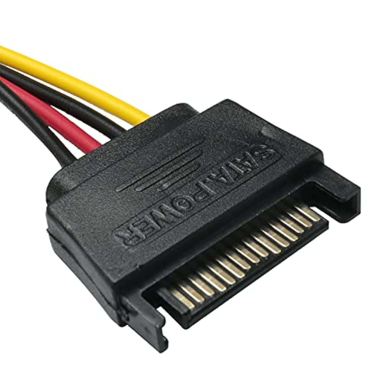 Sata Power Cable Adapter 3Pcs 8Inch Sata 15 Pin Male To Molex Lp4 Female Power