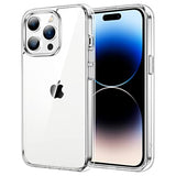 JETech Case for iPhone 14 Pro 6.1-Inch, Non-Yellowing Shockproof Phone Bumper Cover, Anti-Scratch Clear Back (Clear)