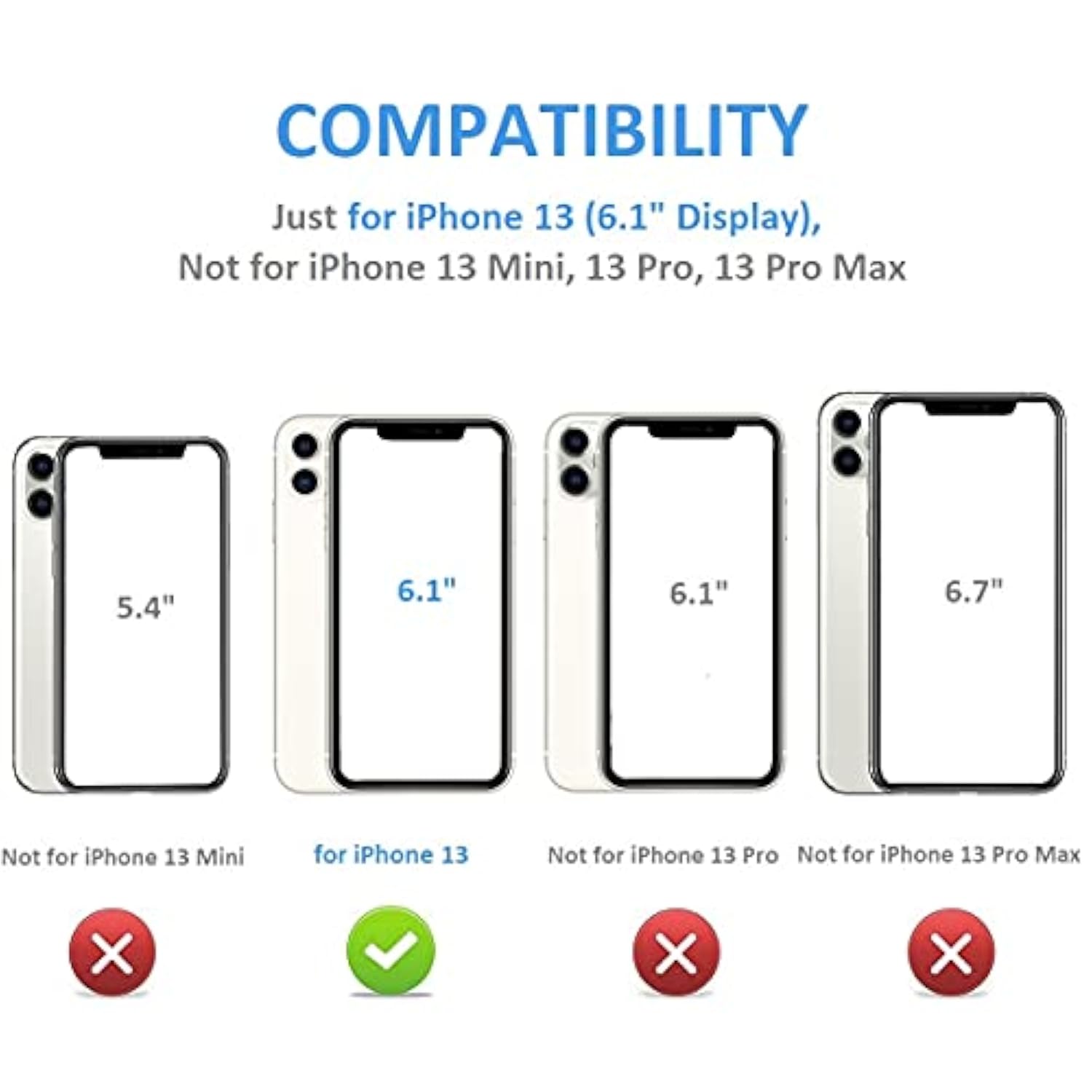 Onetop For Iphone 13 Wallet Case With Card Holder, 360° Rotation Ring Kickstand Rfid Blocking Pu Leather Double Magnetic Clasp Shockproof Cover For Women And Girls 6.1 Inch (Black)