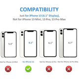 Onetop For Iphone 13 Wallet Case With Card Holder, 360° Rotation Ring Kickstand Rfid Blocking Pu Leather Double Magnetic Clasp Shockproof Cover For Women And Girls 6.1 Inch (Black)