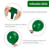 129Pcs Dark Green Balloons Different Sizes 18 12 10 5 Inches Emerald Green Latex Balloon Garland Arch For Masquerade Party Decorations Birthday Baby Shower Wedding Safari Jungle Party Supplies