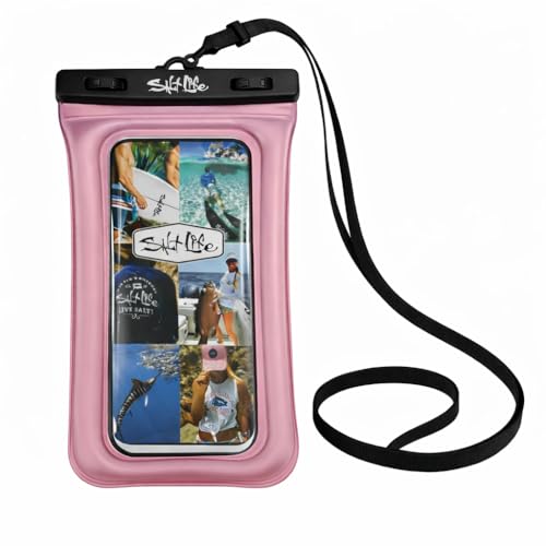 Floating Waterproof Phone Case IPX8 100% Waterproof Phone Case that Floats in Water, Universal Phone Dry Bag with Touchscreen Clear Window, Secure
