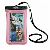 Floating Waterproof Phone Case IPX8 100% Waterproof Phone Case that Floats in Water, Universal Phone Dry Bag with Touchscreen Clear Window, Secure