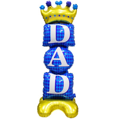 Happy Fathers Day Decorations Balloons for Party, 1Pcs 44 Inch Large Self Standing Dad Balloon For Fathers Day Birthday Party Celebrations Decor