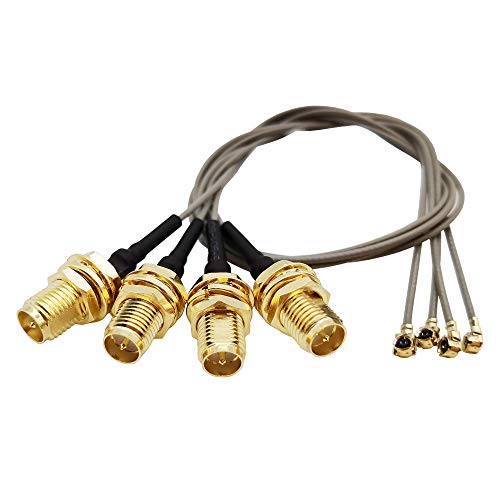 Ufl To Sma Mini Pcie U.Fl To Rp-Sma Female Connector Pigtail Antenna Extension Cable (10 Inch (4 Pcs))