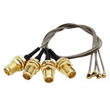 Ufl To Sma Mini Pcie U.Fl To Rp-Sma Female Connector Pigtail Antenna Extension Cable (10 Inch (4 Pcs))
