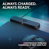 Powerplay 2 Wireless Charging Mouse Pad For Compatible Gaming Mice, 34.5 X 28.4 Cm (13.5 X 11.2 Inches), 3.5 Mm Height, For Pc/Mac - Black