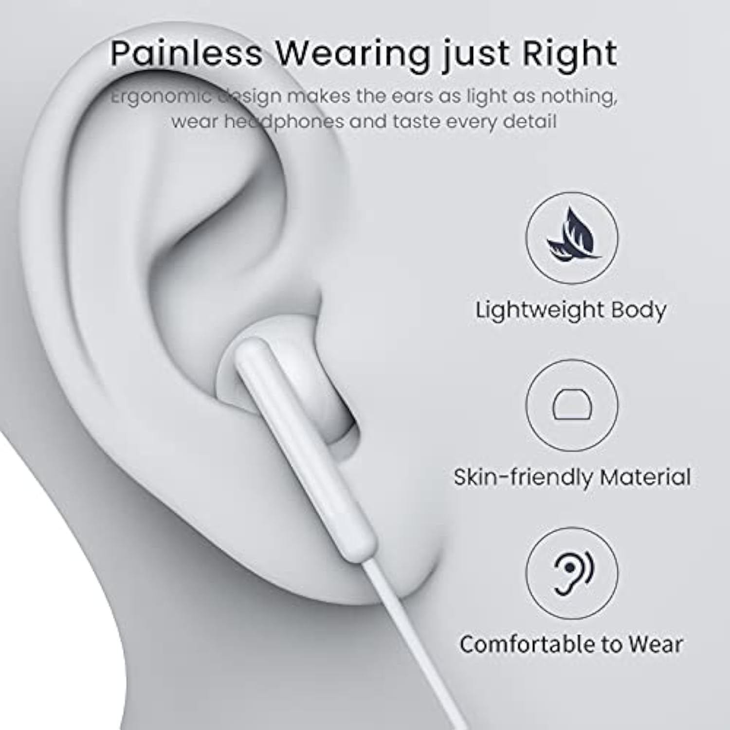 Usb C Headphones, Type C Earphones Hifi Stereo In Ear Wired Earbuds Usb C Earp