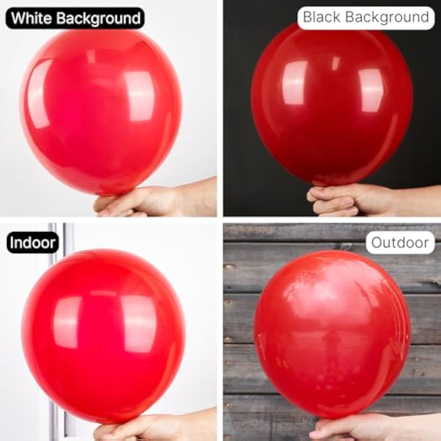 152 Pcs Red Balloons, Matte Latex Arch Kit, for Valentine’s, Graduation, & Parties
