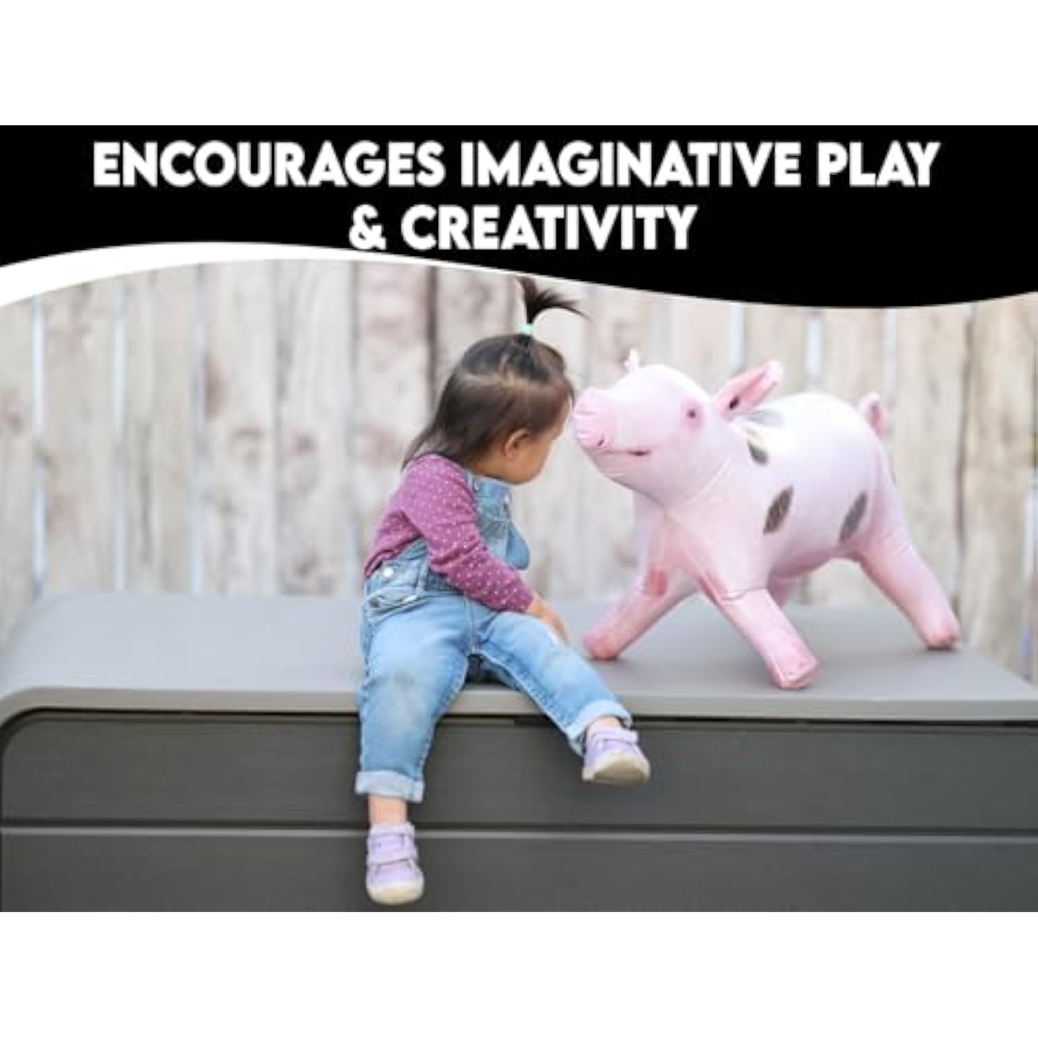 Inflatable Pig Decor for Farm, Cowboy/Cowgirl Birthday Parties & Fun Event Props