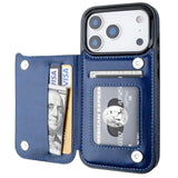 iPhone 17 Pro Wallet Case with Credit Card Holder, Blue