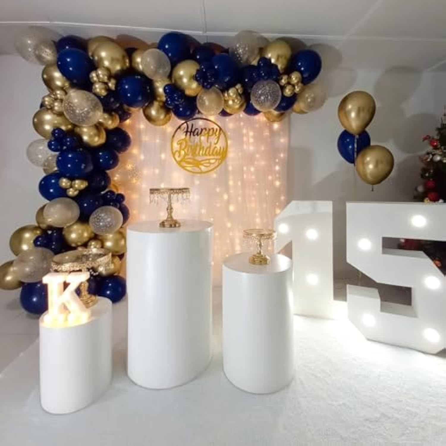 100 Pack 12 Inch Navy Blue Latex Balloons - Round Dark Blue Balloons For Birthday Party, Graduation, Wedding, Anniversary, Baby Shower Decorations