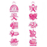Breast Cancer Awareness Door Banners, Pink Ribbon Porch Signs Decor